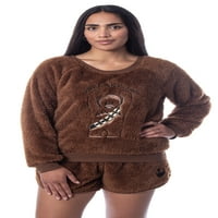 Star Wars Wames Women's Chewbacca Roar пуловер и шорти за сън пижама комплект