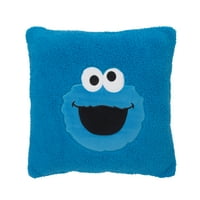 Sesame Street Cookie Monster Blue Sherpa Toddler Applow Applique, Count