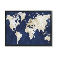 Ступел Индъстрис флот и отчаян злато световната карта дизайн от Алисия Видал