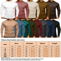 Тениска на мъжете от Niuer Половина тениска с дълъг ръкав с дълги ръкави за длъжност на дълги ръкави