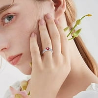 Heiheiup микро комплект цирконов пръстен за жени модни бижута Популярни аксесоари за жена чаена пръстен