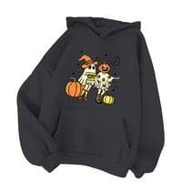 Hfolob sweatshirt за жени ежедневно модна сладка печат качулка дама есенни дрехи
