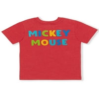 Тениска с къси ръкави на Мики Маус и малко дете