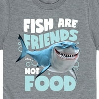 Намиране на Nemo - Рибите са приятели, а не храна - малко дете и младежки графична тениска с къс ръкав