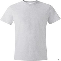 Hanes Mens Ringspun Cotton Crewneck Nano-T тениска, пепел, S от 2