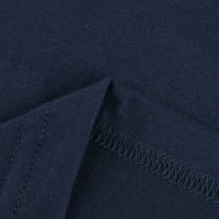 Бигерсел Дамски пролетни Блузи графични блузи за жени печат ТЕЕ ежедневни с къс ръкав върхове жените Плюс къдри съкровище с къс ръкав хавайски ризи стил В36054, флот КСЛ