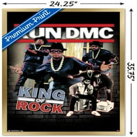 Run DMC - Плакат за крал на скалата, 22.375 34