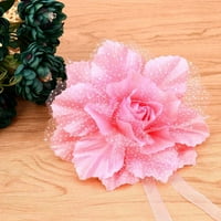 Завеси на Wozhidaoke Peony Flower Clip on Tie Backs Holdback Timeback притежател Панел Стая Декор за валентин ден декор