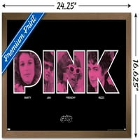 Мазнини - розов плакат за стена, 14.725 22.375