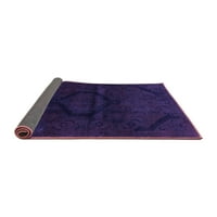 Ahgly Company Indoor Square Oriental Purple Modern Area Rugs, 8 'квадрат