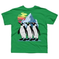 Лято в Северния полюс Момчета Кели Зелен графичен тройник - Дизайн от хора