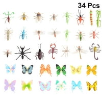 Комплект пластмасови играчки за насекоми Винилови жизнени модели Фигурки на ранни образователни играчки