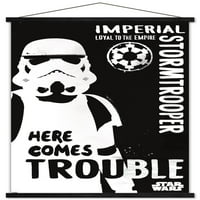 Star Wars: Saga - Stormtrooper Проблем с стена плакат с дървена магнитна рамка, 22.375 34