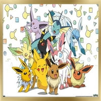 Pokémon - Pikachu, Eevee и неговите плакати за еволюции, 14.725 22.375