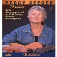 Пеги Сийгър преподава акомпанимент на народни песни, балади и оригинали