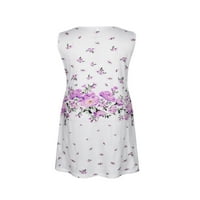 Женско призвание Sundress Summer Summer Floral Print Leeveless V-Neck Lace Tank рокли
