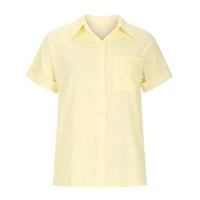 Небрежни ризи бежови кръгли деколтета Блузи Подарък за абитуриент женски върхове Модна солидна риза женски V-образно разхлабена тениска блуза