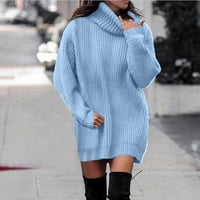 Durtebeua жени с дълъг ръкав термични пуловери Твърди пуловери Сладки плетени спокойни годни джъмпер пуловери
