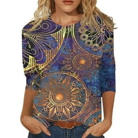 Elainilye fashion жени тениска графичен отпечатани тийнейджъри блуза кръгла шия ежедневни върхове