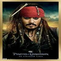 Карибските пирати на Дисни: На Stranger Tides - един плакат за стена на листа, 14.725 22.375