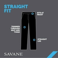 Savane Men Big & Tall Flat Front Ultimate Performance Chino Pants