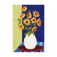 Търговска марка изобразително изкуство 'цветя за петък и' платно изкуство от Грейс Поп