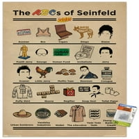 Seinfeld - ABCS Wall Poster с pushpins, 22.375 34