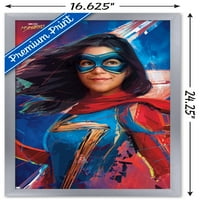 Marvel г -жа Marvel - Плакат за стена на графити, 14.725 22.375 рамки