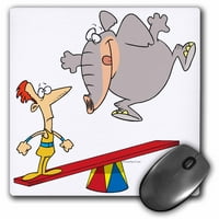 3Drose слон teeter totter doom карикатура, подложка за мишка, от